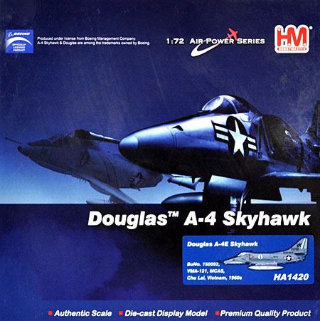A-4E スカイホーク VMA-121 完成品 (ホビーマスター 1/72 エアパワー シリーズ （ジェット） No.HA1420) 商品画像