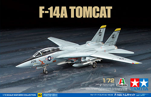 F-14A トムキャット プラモデル (タミヤ 1/72 ウォーバードコレクション No.082) 商品画像