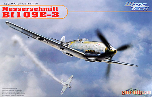 ドイツ空軍 メッサーシュミット Bf109E-3 プラモデル (サイバーホビー 1/32 ウイングテック シリーズ No.3222) 商品画像