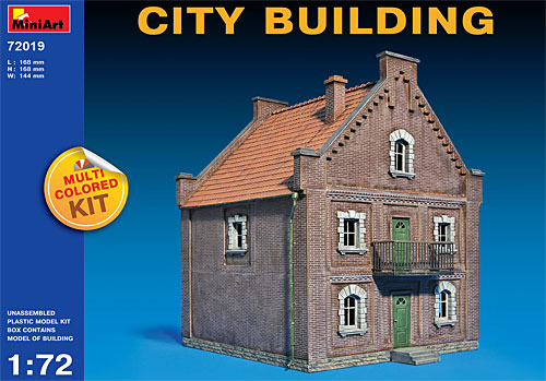 街の建物 プラモデル (ミニアート 1/72 ビルディング＆アクセサリー シリーズ No.72019) 商品画像