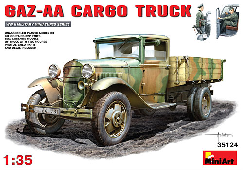 GAZ-AA カーゴトラック プラモデル (ミニアート 1/35 WW2 ミリタリーミニチュア No.35124) 商品画像