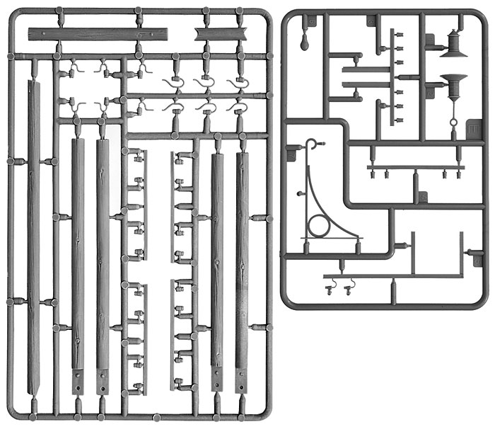電柱セット プラモデル (ミニアート 1/35 ビルディング＆アクセサリー シリーズ No.35541A) 商品画像_1