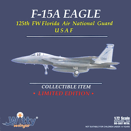 F-15A イーグル アメリカ空軍 第125戦闘航空団 第159戦闘飛行隊 完成品 (ウイッティ・ウイングス 1/72 スカイ ガーディアン シリーズ （現用機） No.752845) 商品画像