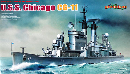 アメリカ海軍 U.S.S. シカゴ CG-11 ミサイル巡洋艦 プラモデル (サイバーホビー 1/700 Modern Sea Power Series No.7121) 商品画像