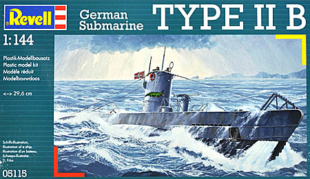 Uボート Type 2B プラモデル (レベル 1/144 艦船モデル No.05115) 商品画像
