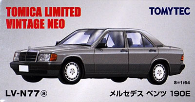 メルセデス ベンツ 190E (銀) ミニカー (トミーテック トミカリミテッド ヴィンテージ ネオ No.LV-N077a) 商品画像