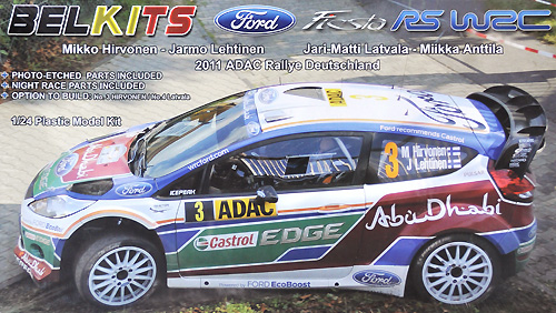 フォード フィエスタ RS WRC 2011 ADAC ラリー ドイツ プラモデル (BELKITS 1/24 PLASTIC KITS No.BEL-003) 商品画像