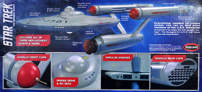 U.S.S.エンタープライズ NCC-1701 パイロット版用パーツセット プラモデル (ポーラライツ スタートレック (STAR TREK) No.MKA004/06) 商品画像_1