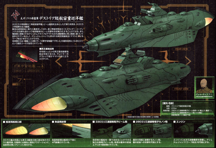 大ガミラス帝国航宙艦隊 ガミラス艦セット 1 プラモデル (バンダイ 宇宙戦艦ヤマト 2199 No.0180760) 商品画像_3