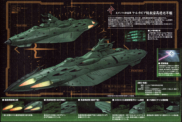 大ガミラス帝国航宙艦隊 ガミラス艦セット 1 プラモデル (バンダイ 宇宙戦艦ヤマト 2199 No.0180760) 商品画像_4