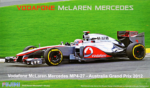 ボーダフォン マクラーレン メルセデス MP4-27 オーストラリア グランプリ 2012 プラモデル (フジミ 1/20 GPシリーズ No.GP043) 商品画像