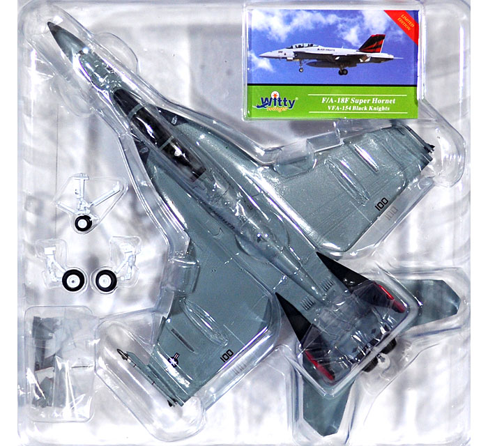 F/A-18F スーパーホーネット VFA-154 ブラックナイツ (NG100) 完成品 (ウイッティ・ウイングス 1/72 スカイ ガーディアン シリーズ （現用機） No.75290) 商品画像_1