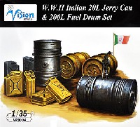 Vision MODELS 1/35 AFVアクセサリー WW2 イタリア陸軍 20L ジェリ缶 & 200L ドラム缶セット