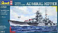 レベル 1/720 艦船モデル ドイツ 重巡洋艦 アドミラル ヒッパー