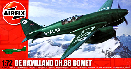 デ・ハビランド DH.88 コメート レーサー グリーンVer. プラモデル (エアフィックス 1/72 ミリタリーエアクラフト No.A01013A) 商品画像