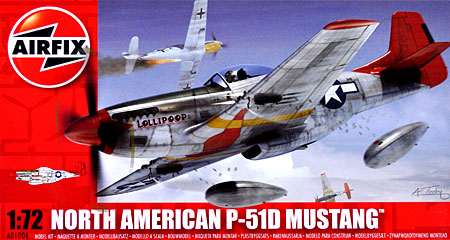 ノースアメリカン P-51D ムスタング プラモデル (エアフィックス 1/72 ミリタリーエアクラフト No.A01004) 商品画像