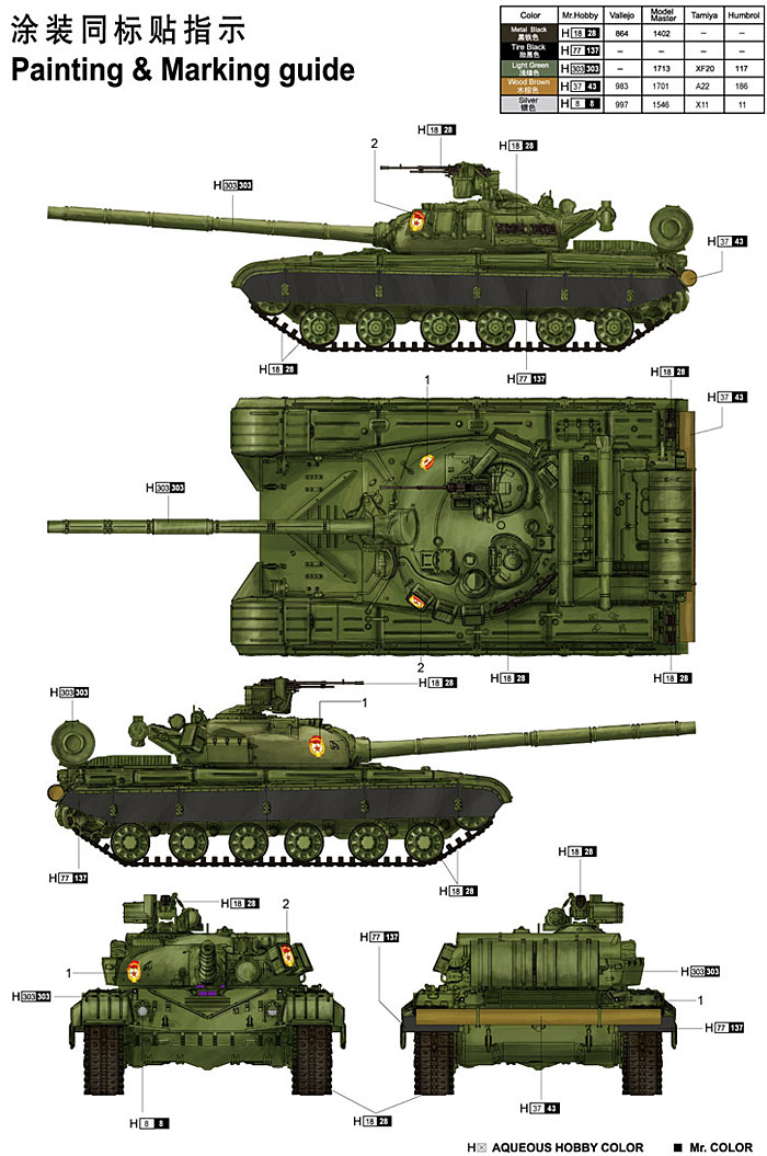 ソビエト T-64B 主力戦車 Mod.1975 プラモデル (トランペッター 1/35 AFVシリーズ No.01581) 商品画像_2