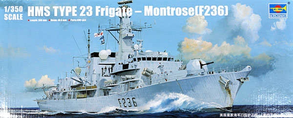 イギリス海軍 23型 フリゲート HMS モントローズ (F236) プラモデル (トランペッター 1/350 艦船シリーズ No.04545) 商品画像