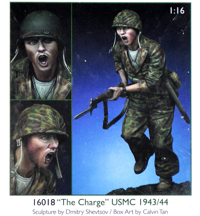 突撃 (The Charge) アメリカ海兵隊 1943/44 レジン (アルパイン 1/16 フィギュア No.AM16018) 商品画像_2