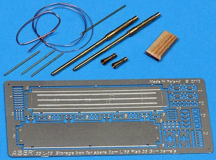 ドイツ 2cm Flak38 対空機関砲 砲身 & 予備銃身ケース メタル (アベール 1/35 AFV用 砲身パーツ No.35L089) 商品画像_2