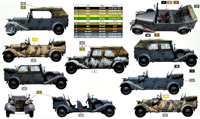 ドイツ kfz.1 4輪軍用乗用車 Type 170VK スタッフカー プラモデル (マスターボックス 1/35 ミリタリーミニチュア No.MB3530) 商品画像_2