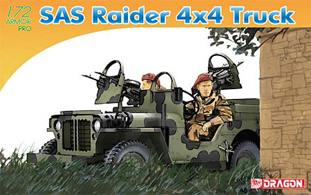 SAS ライダー 4×4 トラック プラモデル (ドラゴン 1/72 ARMOR PRO (アーマープロ) No.7481) 商品画像