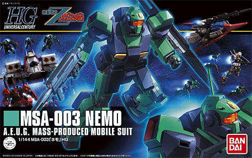 MSA-003 ネモ プラモデル (バンダイ HGUC (ハイグレードユニバーサルセンチュリー) No.150) 商品画像