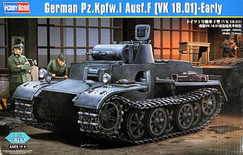 ドイツ1号戦車 F型 (VK1801) プラモデル (ホビーボス 1/35 ファイティングビークル シリーズ No.83804) 商品画像