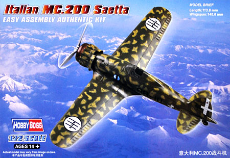 MC.200 サエッタ プラモデル (ホビーボス 1/72 エアクラフト プラモデル No.80291) 商品画像