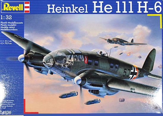 ハインケル He111H-6 プラモデル (レベル 1/32 Aircraft No.04836) 商品画像