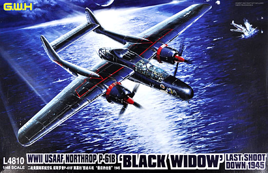 P-61B ブラックウィドウ ラストショットダウン 1945 プラモデル (グレートウォールホビー 1/48 ミリタリーエアクラフト プラモデル No.L4810) 商品画像