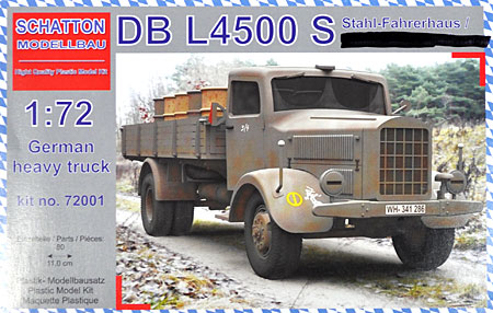 DB L4500S トラック プラモデル (Schatton Modellbau 1/72 プラスチックモデルキット No.72001) 商品画像