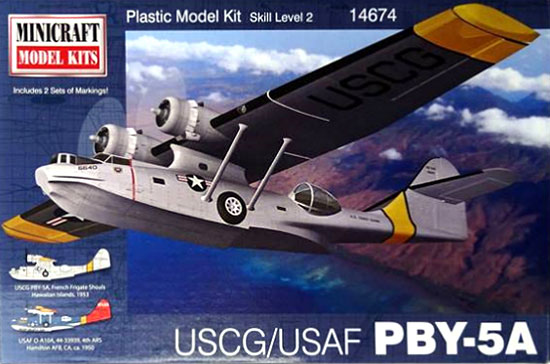 米沿岸警備隊/米空軍 PBY-5A カタリナ プラモデル (ミニクラフト 1/144 軍用機プラスチックモデルキット No.14674) 商品画像