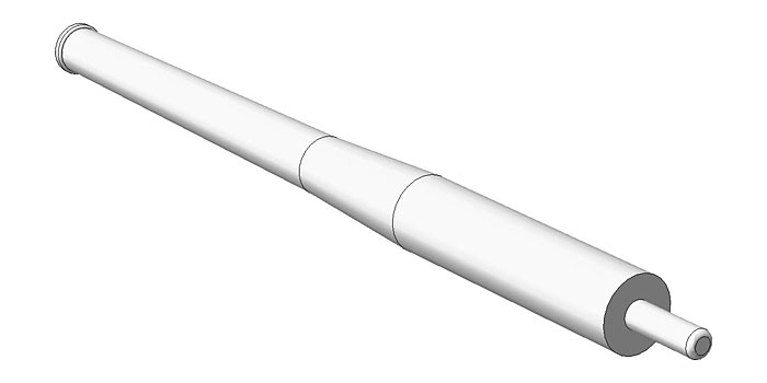 日本帝国陸軍 九五式軽戦車 ハ号 (初期型) ディテールアップ用砲身 メタル (プラッツ 1/35 アクセサリーパーツ No.MET35-001) 商品画像_3