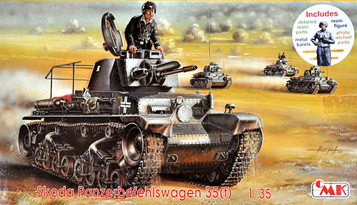 ドイツ シュコダ 35(t)戦車 (アップデート レジン＋エッチング＋金属砲身＋戦車長フィギュア) プラモデル (CMK 1/35 AFVモデルキット No.T35027) 商品画像
