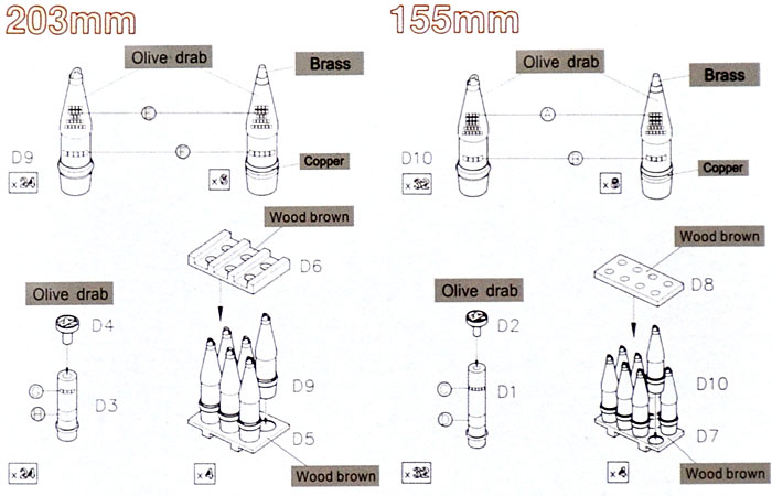 155mm 203mm 榴弾砲 運搬用ラウンドケース プラモデル (AFV CLUB 1/35 AFV シリーズ No.AF35017) 商品画像_1