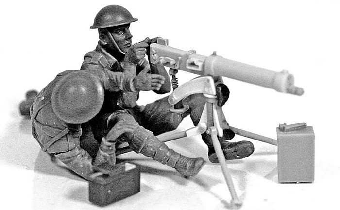 イギリス ヴィッカース 機銃チーム 北アフリカ 英独兵士5体 プラモデル (マスターボックス 1/35 ミリタリーミニチュア No.MB3597) 商品画像_4