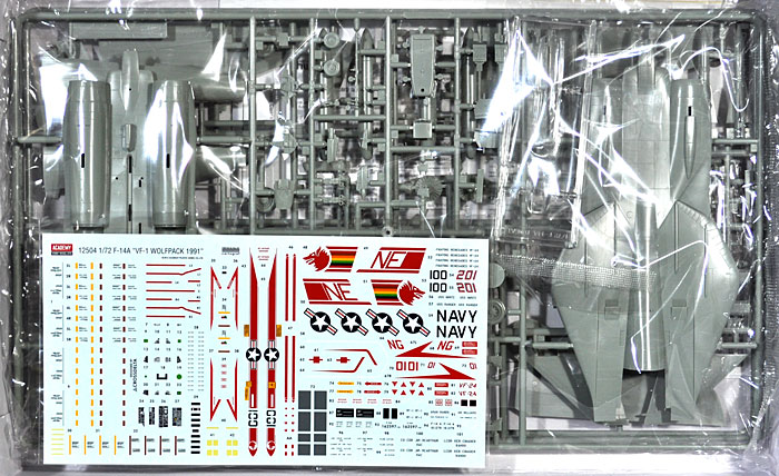 F-14A トムキャット VF-1 ウルフパック プラモデル (アカデミー 1/72 Aircrafts No.12504) 商品画像_1