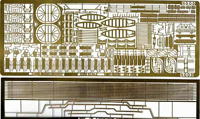 英海軍 巡洋戦艦 フッド用 エッチング (トムズモデル 1/350 艦船用エッチングパーツシリーズ No.TM3556) 商品画像_1