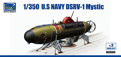 アメリカ DSRV-1 ミステック深海救助艇 プラモデル (リッチモデル 1/350 潜水艦モデル No.28009) 商品画像