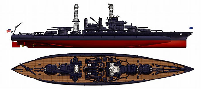 米国海軍 コロラド級戦艦 BB-46 メリーランド 1941 プラモデル (ピットロード 1/700 スカイウェーブ W シリーズ No.W150) 商品画像_2