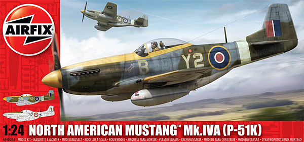 ムスタング Mk.4A (P-51K ムスタング) プラモデル (エアフィックス 1/24 ミリタリーエアクラフト No.A14003A) 商品画像