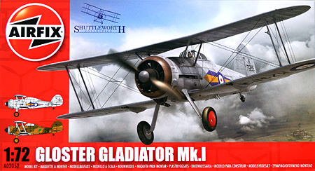 グロスター グラディエーター Mk.1 プラモデル (エアフィックス 1/72 ミリタリーエアクラフト No.A02052) 商品画像
