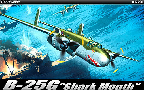 B-25G ミッチェル シャークマウス プラモデル (アカデミー 1/48 Scale Aircrafts No.12290) 商品画像