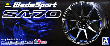 ウェッズスポーツ SA-70 (18インチ) プラモデル (アオシマ 1/24 Sパーツ　タイヤ＆ホイール No.100) 商品画像