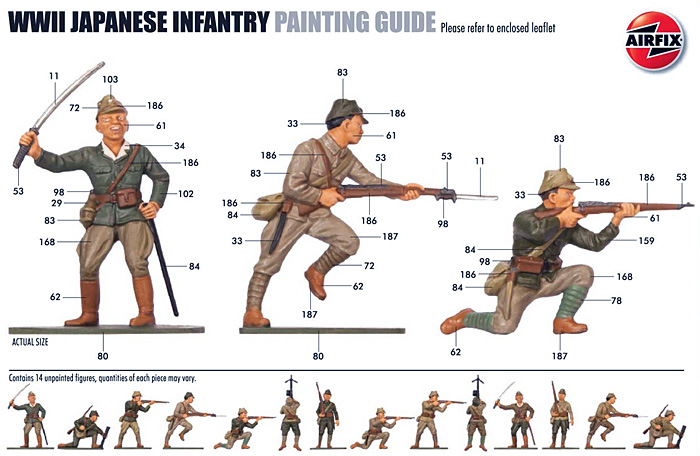 WW2 日本軍 歩兵 プラモデル (エアフィックス 1/32 ミリタリー No.A02710) 商品画像_1