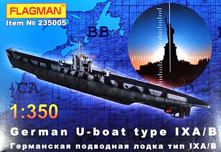 ドイツ Uボート Type9 A/B (遠距離型) プラモデル (フラッグマン 1/350 艦船モデル No.235005) 商品画像