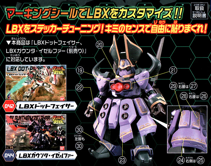 バンダイ LBX ドットフェイサー & LBX ガウンタ・イゼルファー用 LBX ...