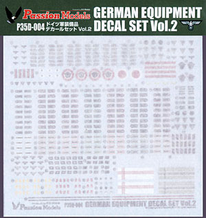 パッションモデル 1/35 第二次世界大戦 ドイツ軍装備品デカールセット Vol.2 プラモデル用デカール P35D-004 tf8su2k
