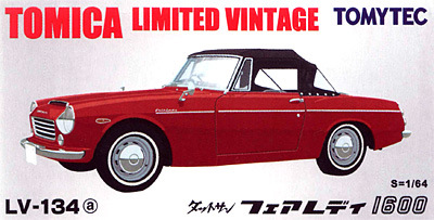 ダットサン フェアレディ 1600 (赤) ミニカー (トミーテック トミカリミテッド ヴィンテージ No.LV-134a) 商品画像